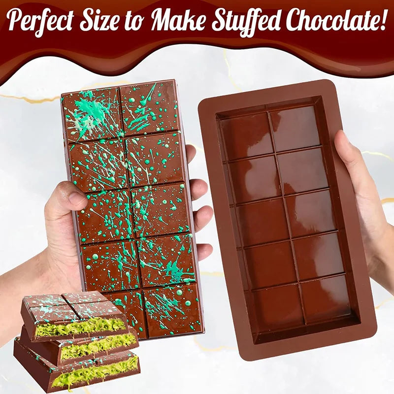 Molde de Silicona para Tabletas – Chocolate, Cera o Proteína