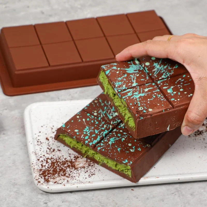 Molde de Silicona para Tabletas – Chocolate, Cera o Proteína