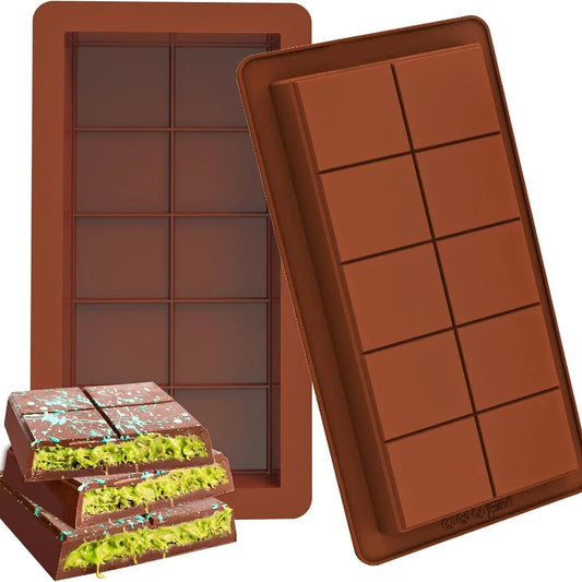 Molde de Silicona para Tabletas – Chocolate, Cera o Proteína